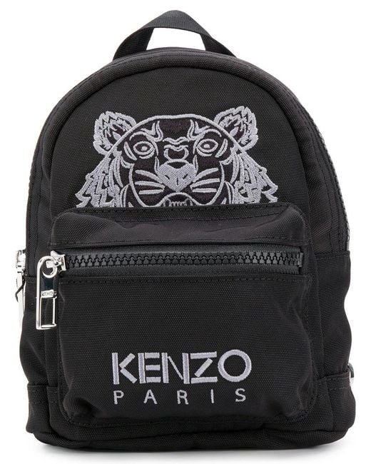 KENZO Black Mini Tiger Backpack