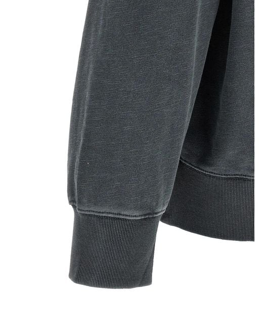 Carhartt Gray Harper Garment-Dyed Zip-Fastening Polo Shirt for men