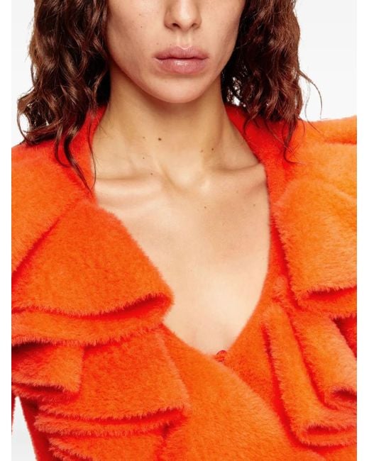 DIESEL ラッフル カーディガン Orange