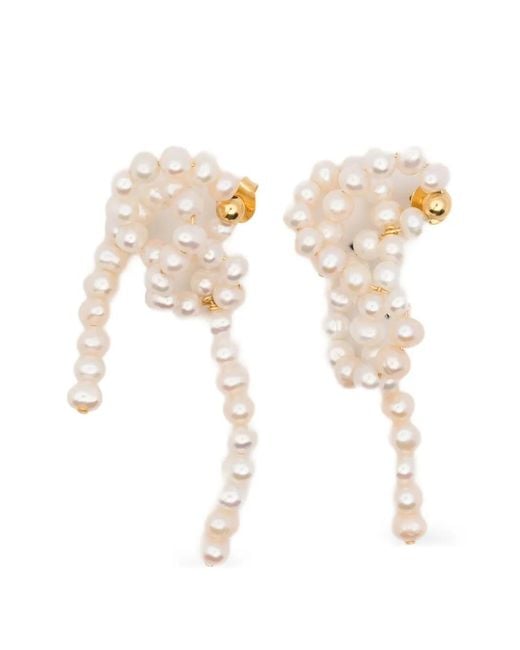 Completedworks White Pearl Earrings