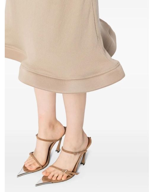 Melitta Baumeister Natural Circle-Bottom Midi Skirt