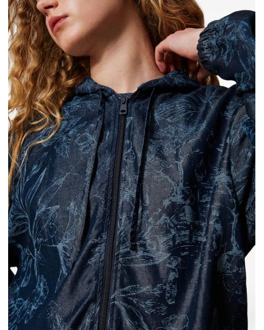 Twinset Blue Printed Jacket
