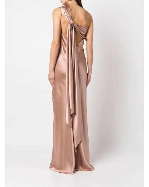 Vestido de fiesta con panel drapeado Michelle Mason de color Multicolor