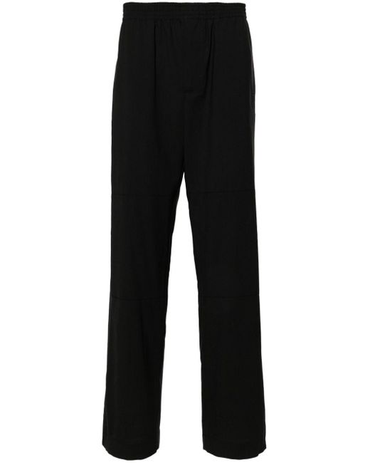1017 ALYX 9SM Black Eyelet-detailed Straight-leg Trousers for men