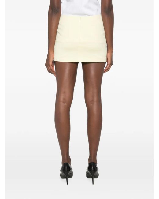 A.M.G Natural Welt-Pocket Mini Skirt