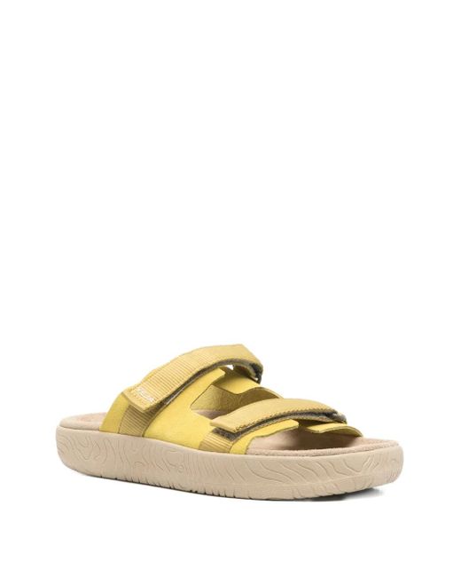 Veja Metallic Arpoador Double-Strap Suede Sandals