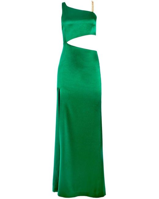 Alice + Olivia Karoline Chain Shoulderstrap Gown in Green Lyst