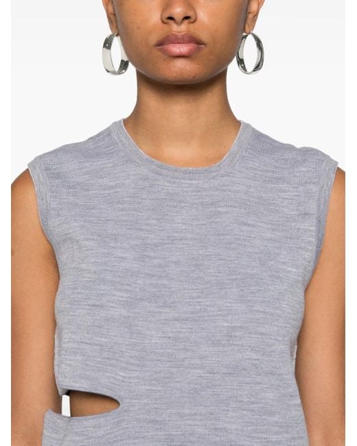 Top Sin Mangas Con Motivo Ff Fendi de color Blue