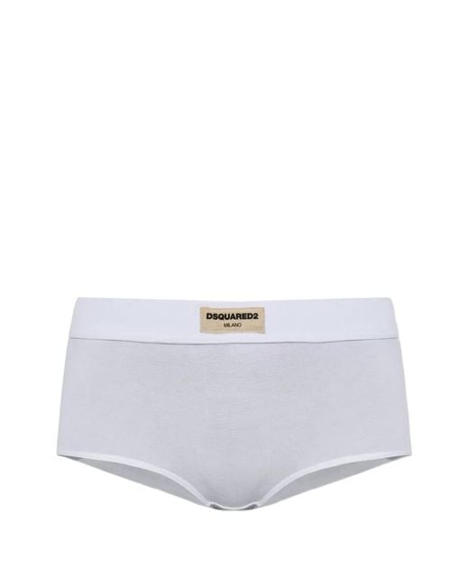 Culotte Con Logo DSquared² de color White