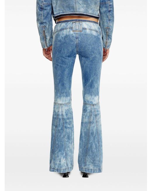 DIESEL Jeans Met Ritsdetail in het Blue
