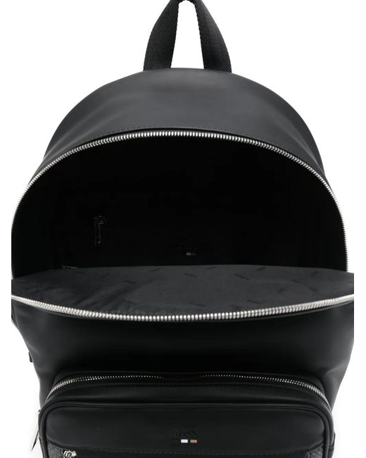 Boss Black Logo-Detail Backpack for men