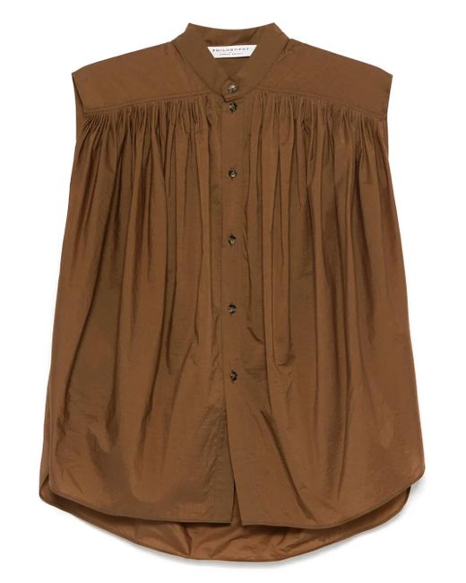 Philosophy Di Lorenzo Serafini ポプリン シャツ Brown