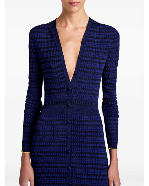 Proenza Schouler Blue Ivanna Midi Dress
