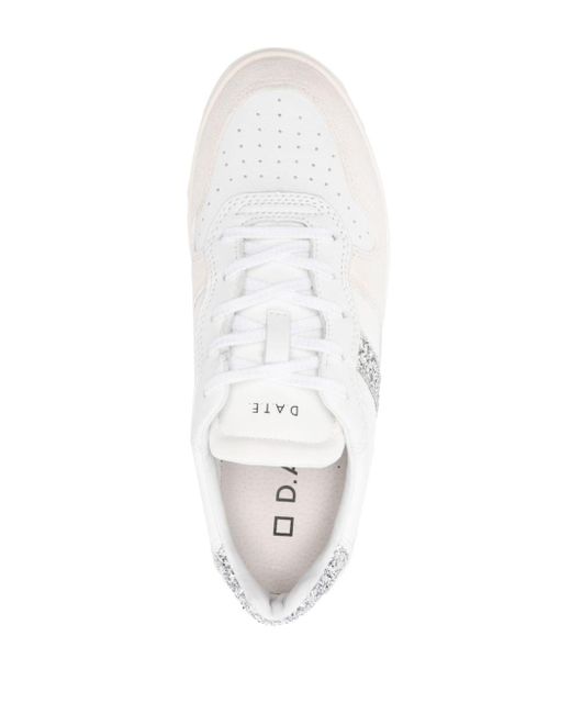 Date Court 2.0 Leather Sneakers in het White