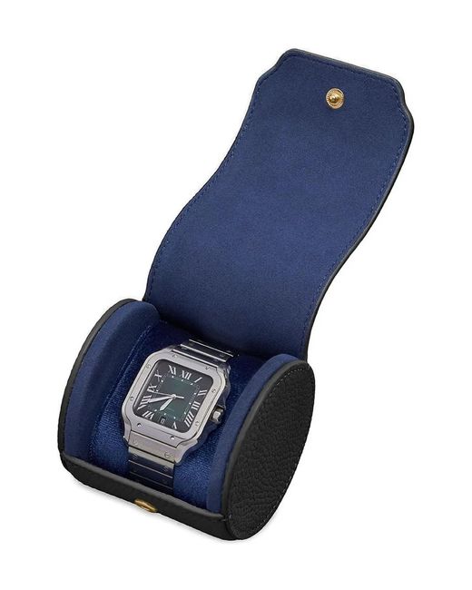 Maison De Sabre Black Leather Watch Roll