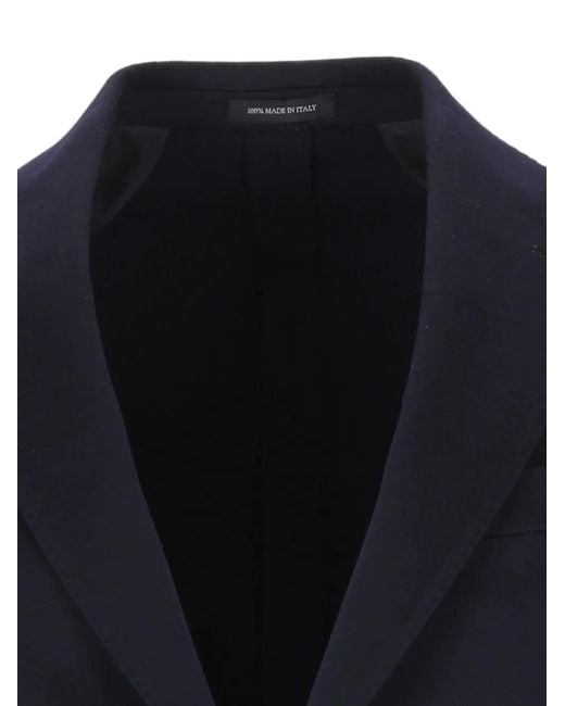 Al Duca D'aosta Blue Single-Breasted Blazer for men