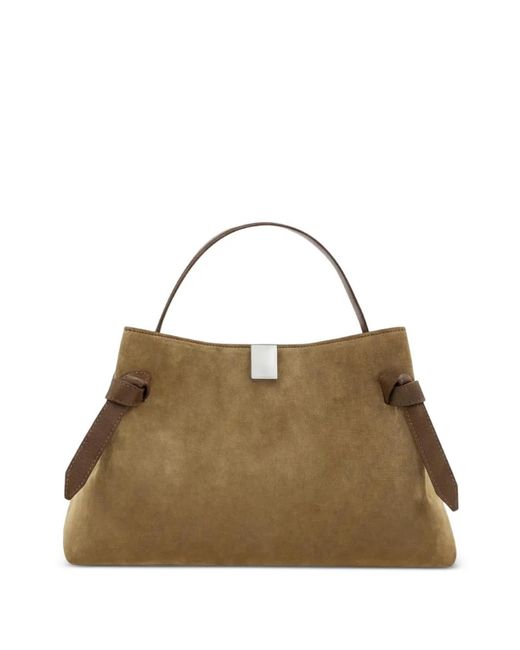 Yuzefi Metallic Gyoza Suede Tote Bag