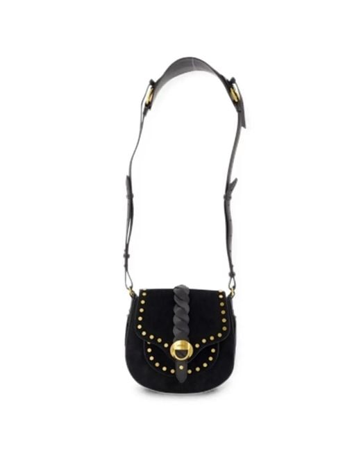 Isabel Marant White Small Altay Stud-Embellished Crossbody Bag