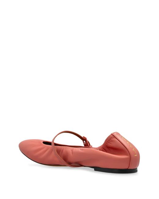 Lanvin Red Flat Shoes