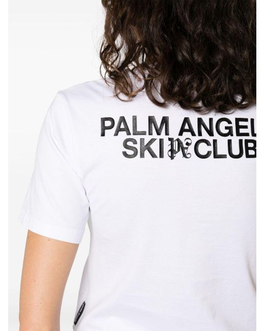 Camiseta Ski Club Palm Angels de color White