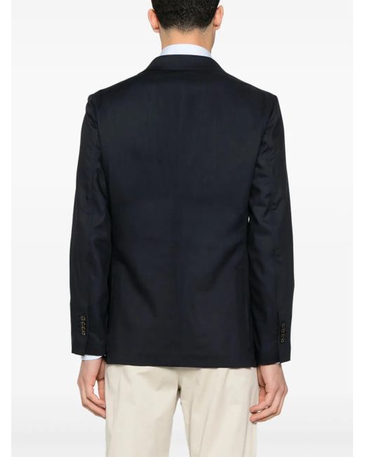 Montecore Blue Virgin Wool Blazer for men
