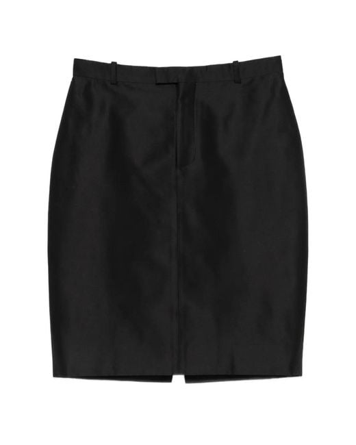 Gucci Black Rear-Slit Skirt