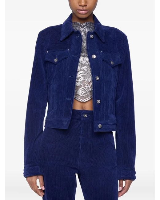 Rabanne Blue Corduroy Jacket