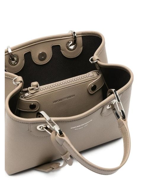 Emporio Armani Gray Myea Small Shopping Bag