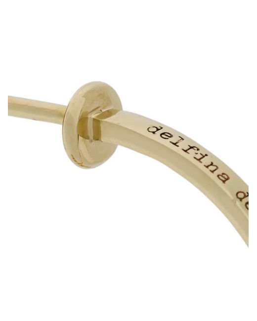 Delfina Delettrez White 9Kt Vein Earring
