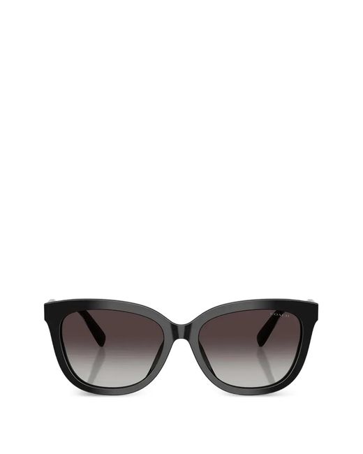 COACH Zonnebril Met Cat-Eye Montuur in het Black