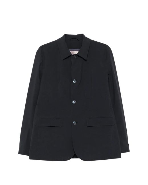 Herno Black Button-Up Blazer for men