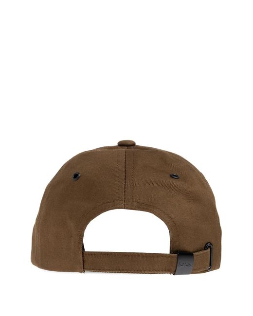 Paul Smith Brown Cotton Baseball Cap for men