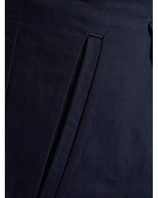 A.P.C. Blue Veronica Pleated Cotton Trousers Clothing