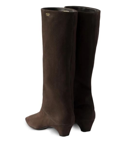 Prada Black Leather Boots