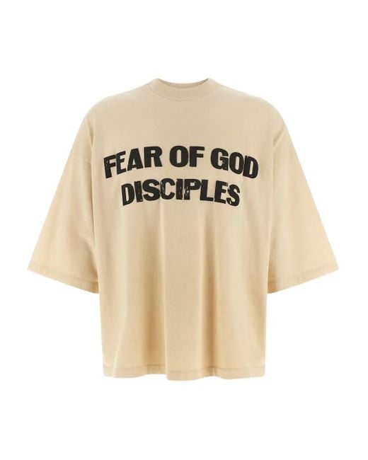 Fear Of God Kurzärmeliges Disciple T-Shirt in Natural für Herren