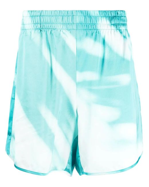 BLUE SKY INN Blue Graphic-Print Deck Shorts for men