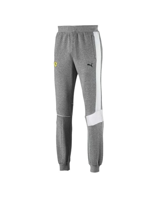 PUMA Gray X Scuderia Ferrari Track Pants for men