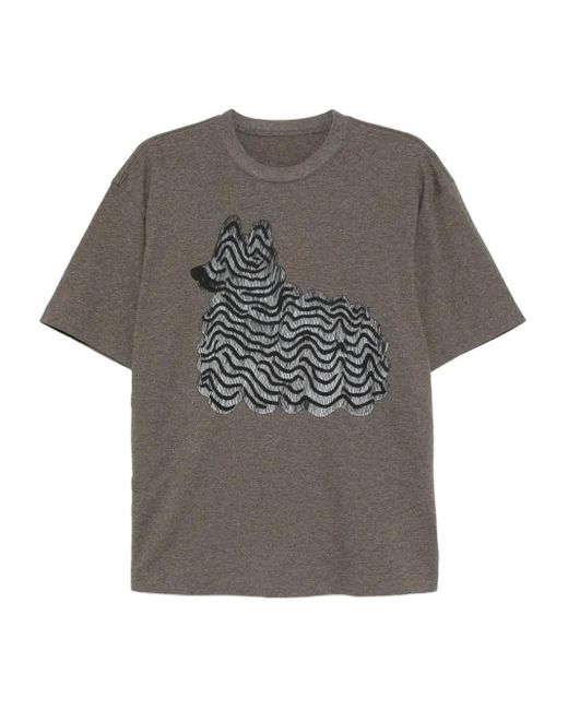 JNBY グラフィック Tシャツ Gray
