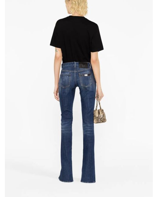 DSquared² Jeans Met Gerafeld Effect in het Blue