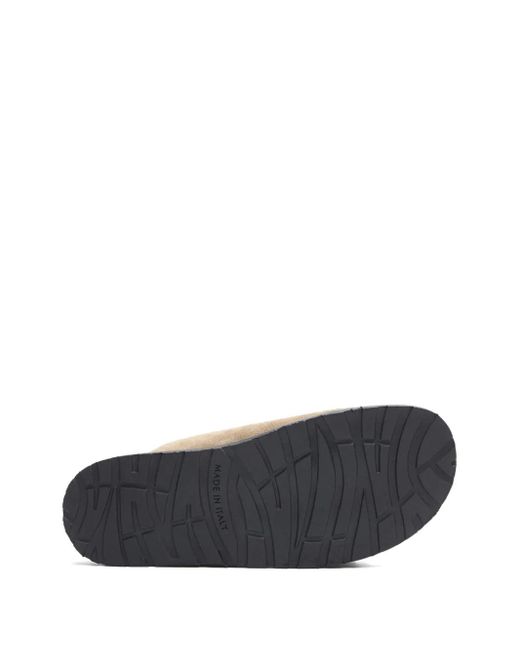 Scarosso Brown Enea Suede Slides for men
