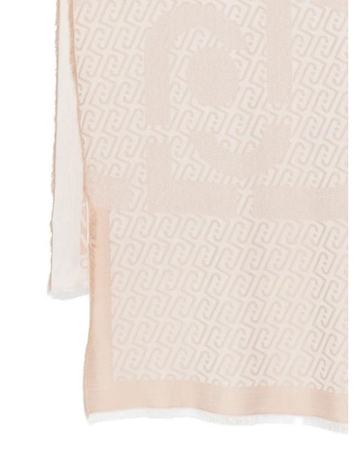Liu Jo Natural Monogram Scarf