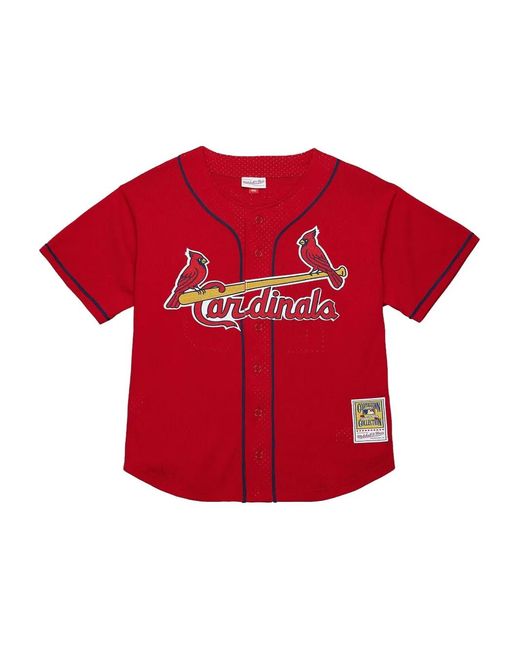 Camisa MLB Cardinals 1998 Mark McGwire Mitchell & Ness de hombre de color Red