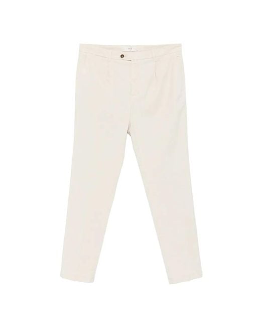 Briglia 1949 White Pleated-Detail Trousers for men