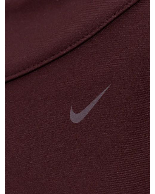 Nike Purple Logo Collarless Cardigan