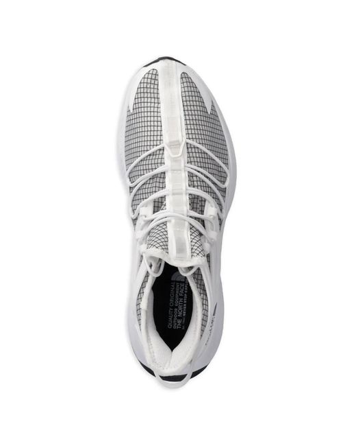 The North Face White Grid-Patterned Performance Footwear for men