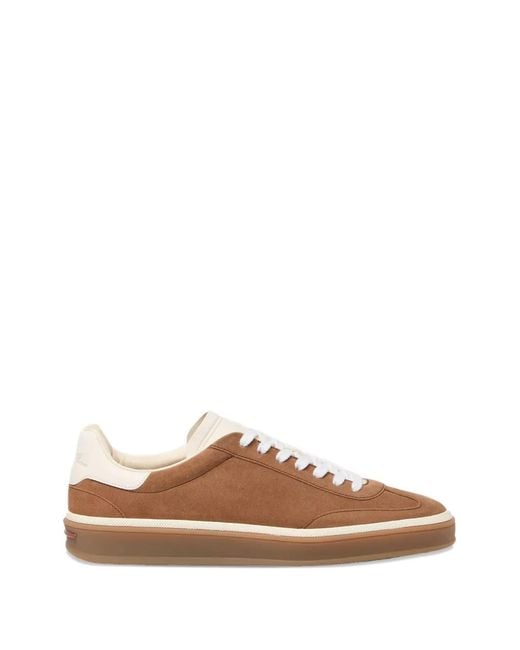 Loro Piana Brown Tennis Walk Sneakers