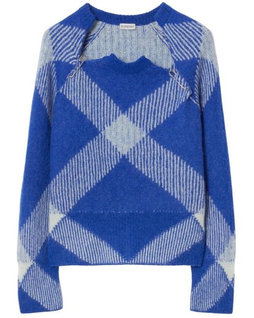Burberry Blue Sweaters