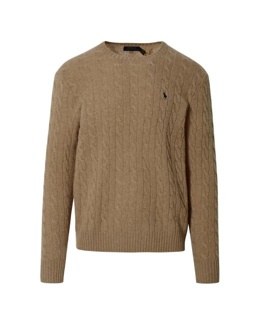 Polo Ralph Lauren Natural Cable-Knit Wool-Cashmere Jumper for men