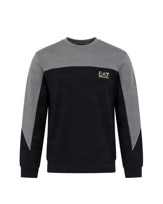 EA7 Pullover Mit Logo-Print in Blue für Herren