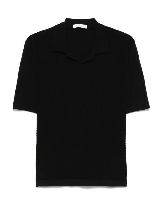 Cruciani Fein Gestricktes T-Shirt in Black für Herren